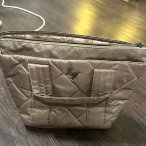 Lug Quilted Tan Mini Bag